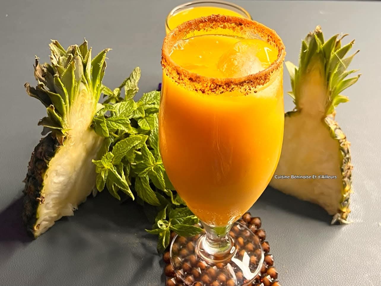 🌞 Cocktail Mangue-Ananas au Gingembre – La Boisson Fraîcheur de l’Été