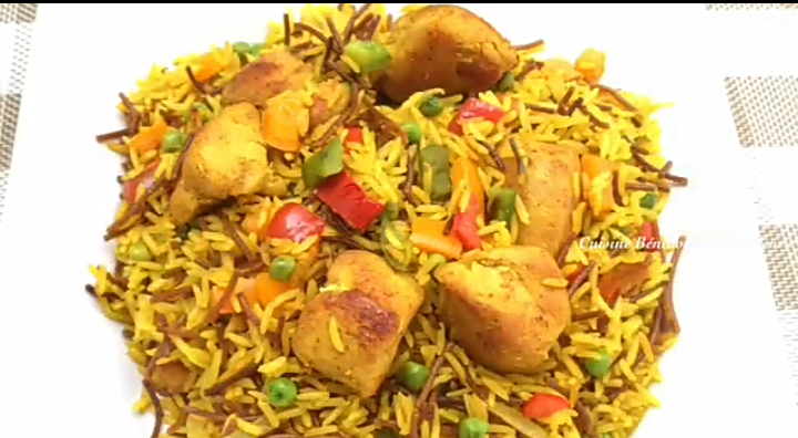 🍛 Riz créole au curcuma et aux blancs de poulet