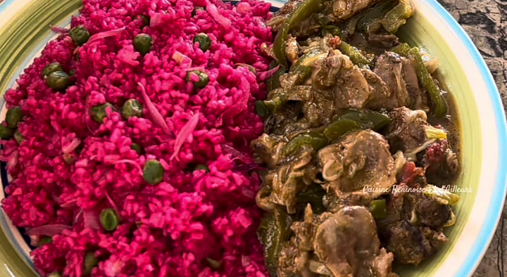 🌸 Riz rose sans colorant alimentaire — Recette naturelle et pleine de saveurs